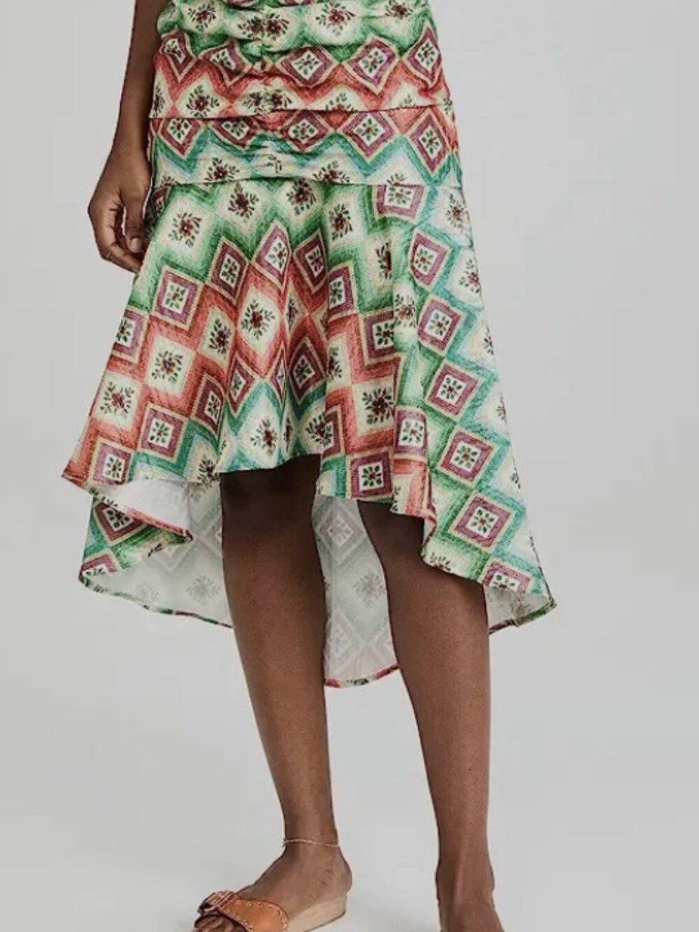 Autumn Adeigbo Soraya Woven Diamond Designer Skirt Size 0